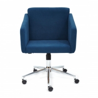 Кресло офисное «Milan» (хром флок, синий, 32) - Изображение 2